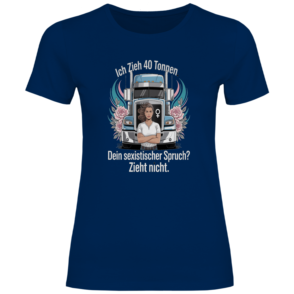 Damen Trucker T-Shirt – Bequemer Style für unterwegs