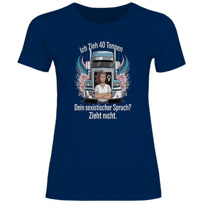 Damen Trucker T-Shirt – Bequemer Style für unterwegs