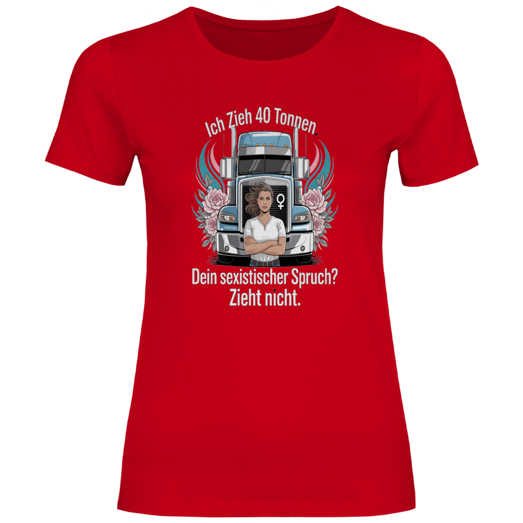 Damen Trucker T-Shirt – Bequemer Style für unterwegs