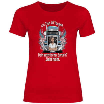 Damen Trucker T-Shirt – Bequemer Style für unterwegs