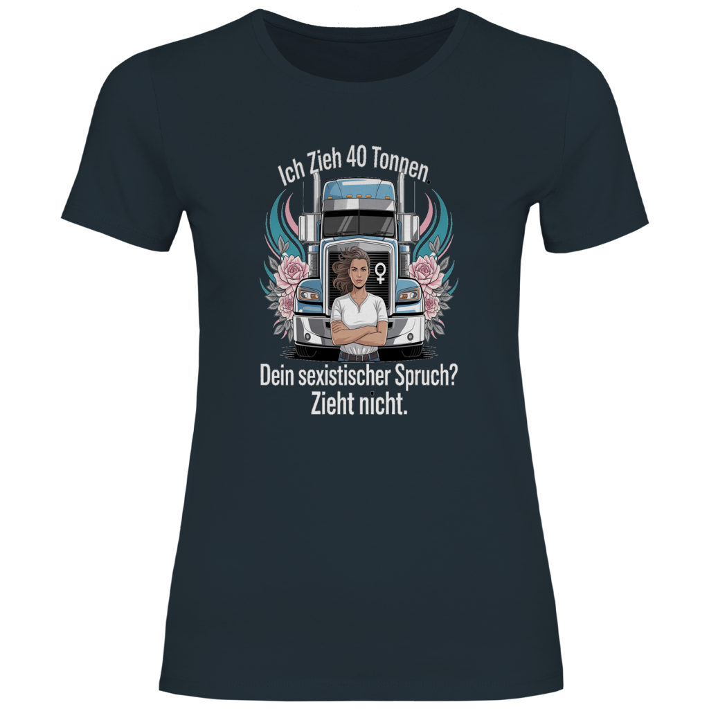 Damen Trucker T-Shirt – Bequemer Style für unterwegs