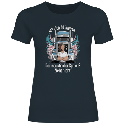 Damen Trucker T-Shirt – Bequemer Style für unterwegs