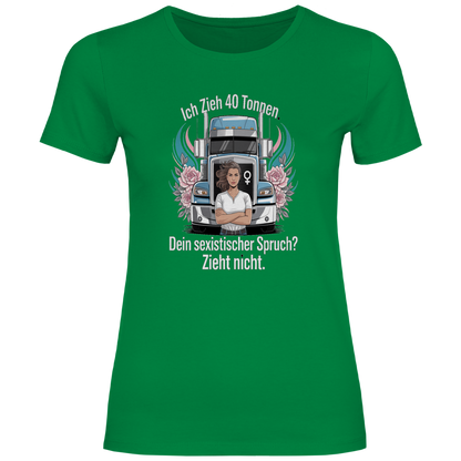 Damen Trucker T-Shirt – Bequemer Style für unterwegs