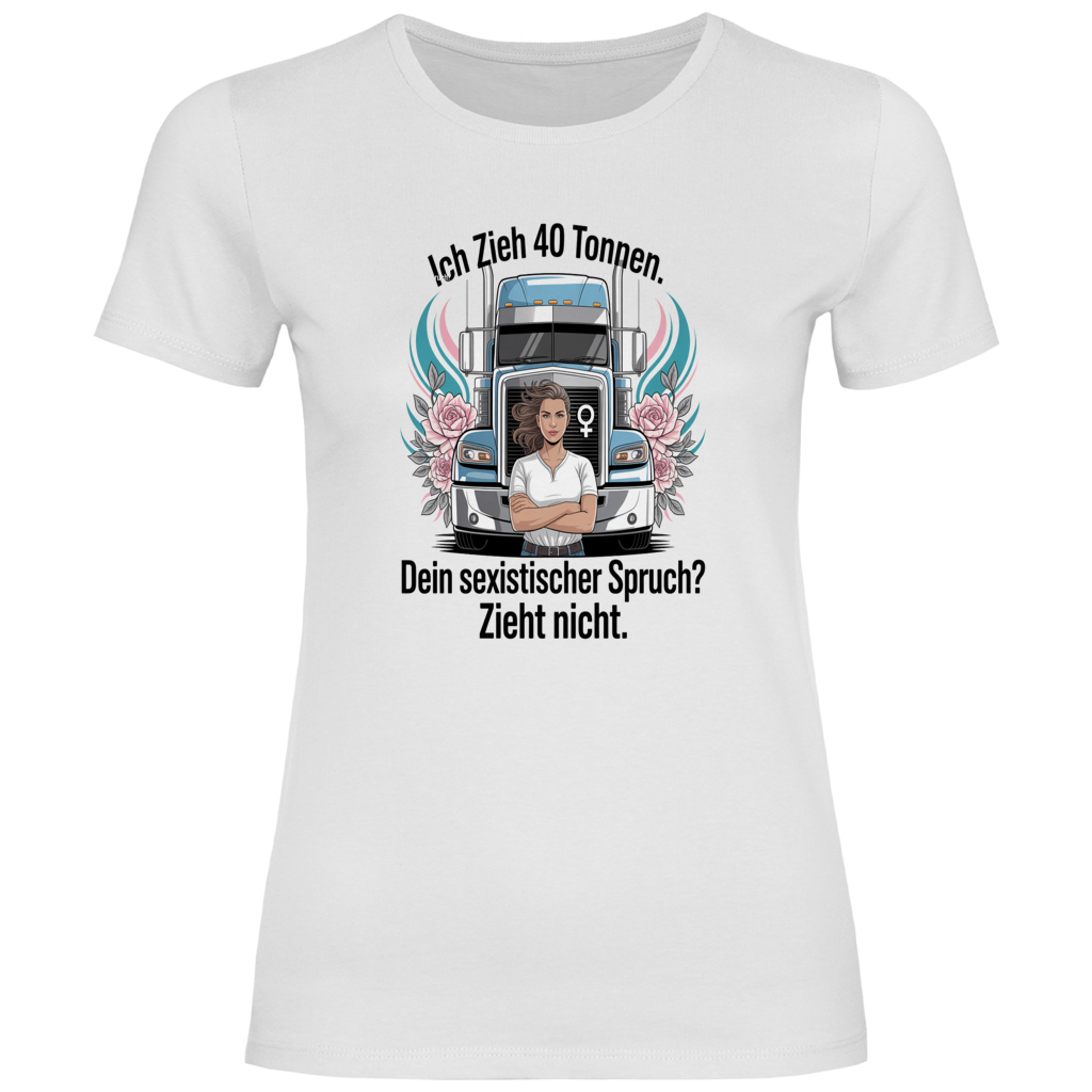 Damen Trucker T-Shirt – Bequemer Style für unterwegs