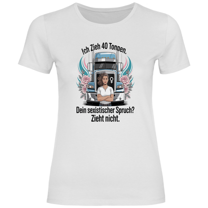 Damen Trucker T-Shirt – Bequemer Style für unterwegs