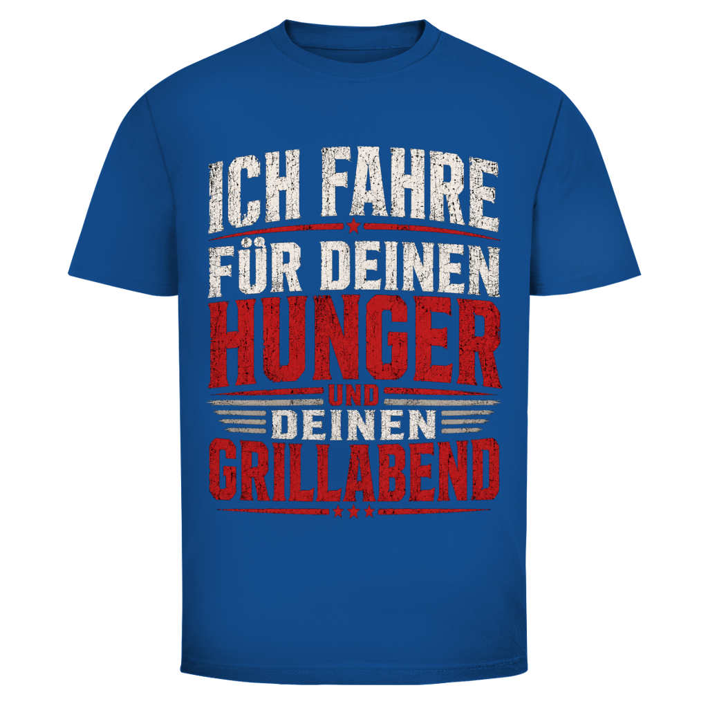 Herren Trucker T-Shirt – Ich fahre für deinen Hunger und deinen Grillabend