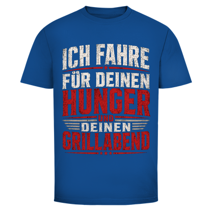 Herren Trucker T-Shirt – Ich fahre für deinen Hunger und deinen Grillabend