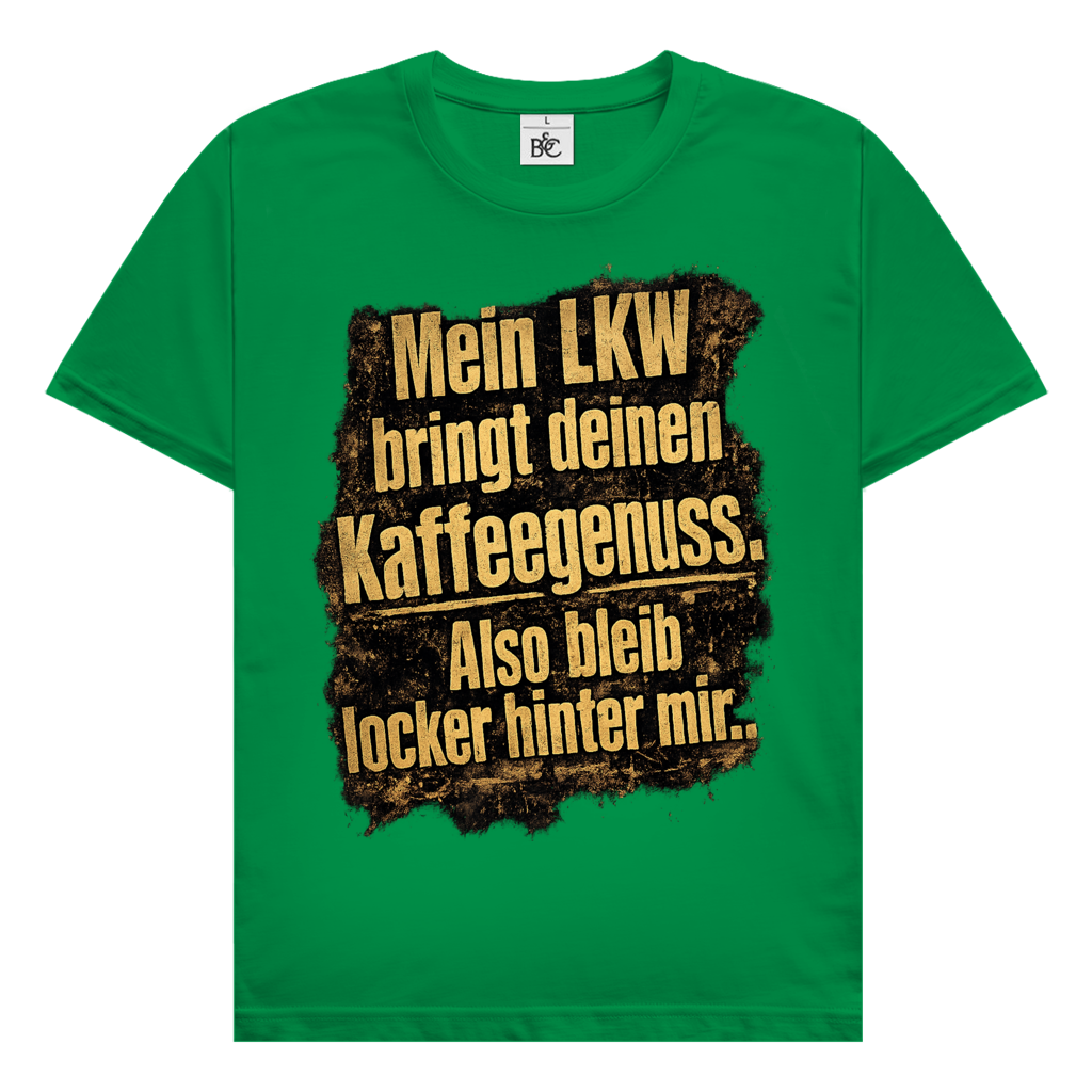 Herren Trucker T-Shirt – Mein LKW bringt deinen Kaffeegenuss