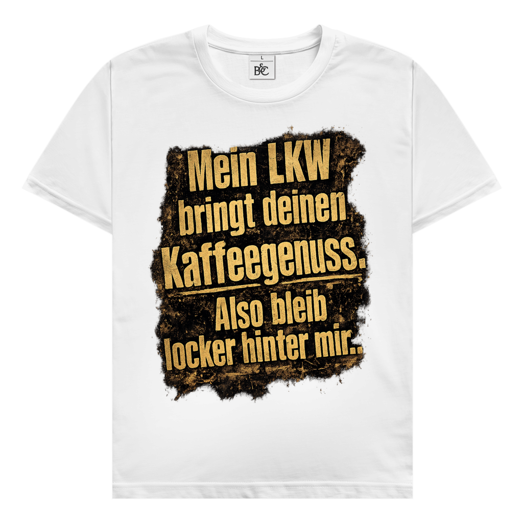 Herren Trucker T-Shirt – Mein LKW bringt deinen Kaffeegenuss