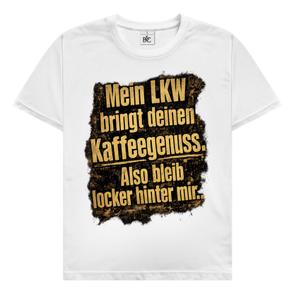 Herren Trucker T-Shirt – Mein LKW bringt deinen Kaffeegenuss