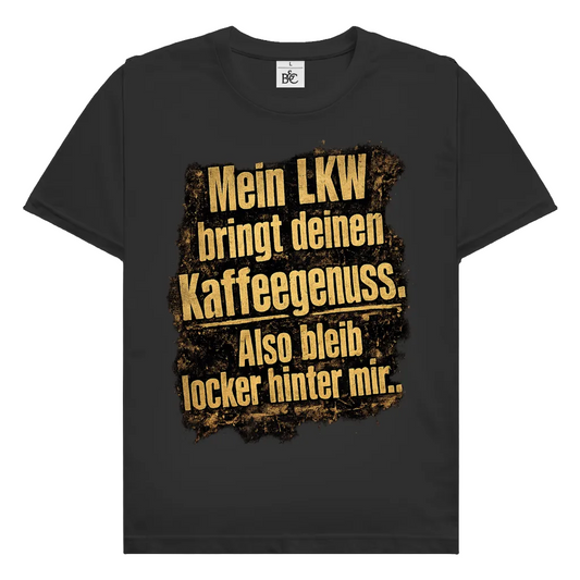Herren Trucker T-Shirt – Mein LKW bringt deinen Kaffeegenuss