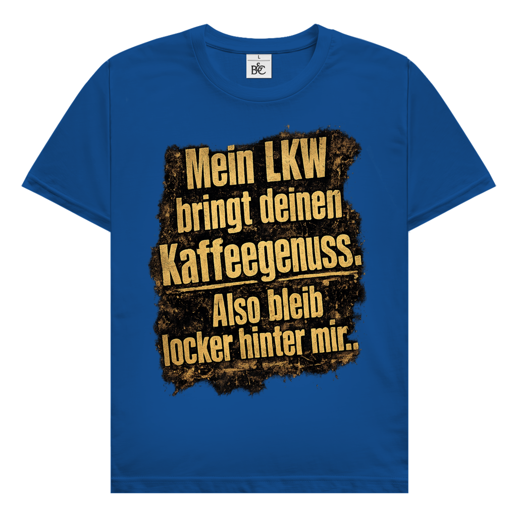 Herren Trucker T-Shirt – Mein LKW bringt deinen Kaffeegenuss