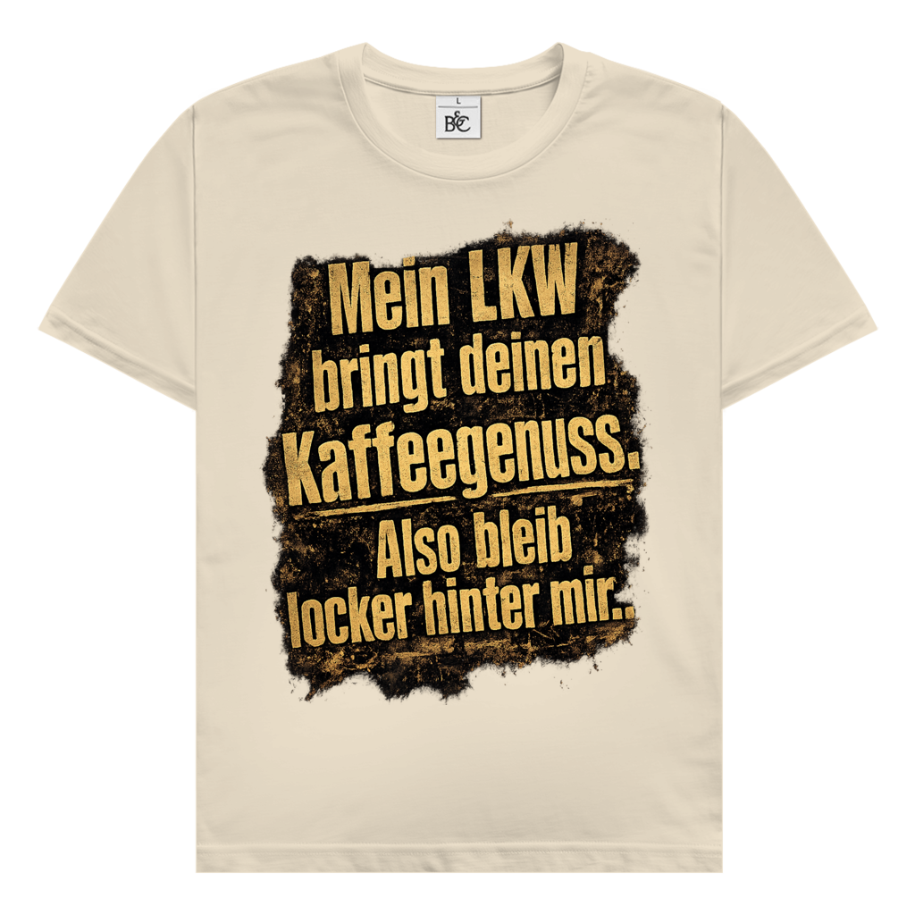 Herren Trucker T-Shirt – Mein LKW bringt deinen Kaffeegenuss