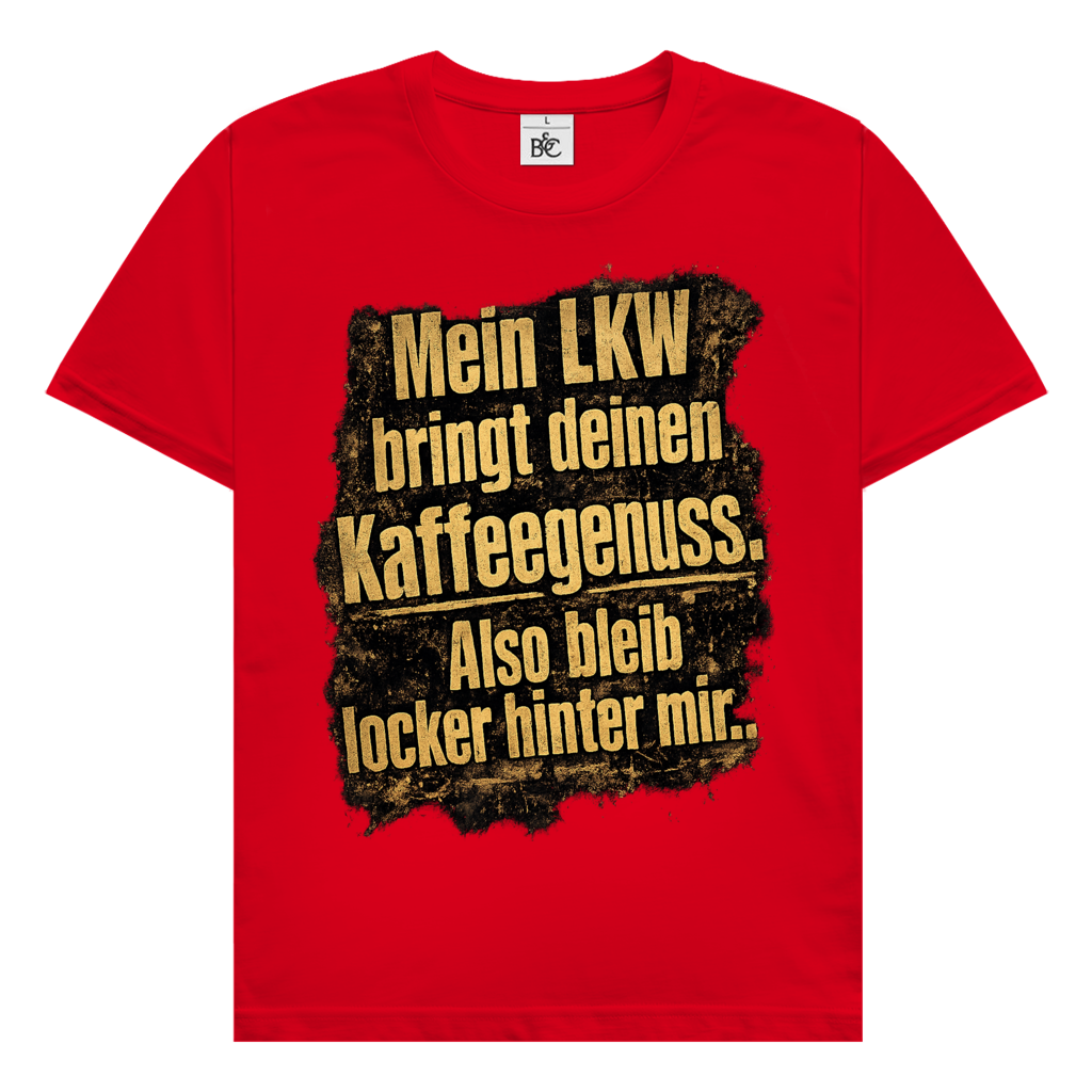 Herren Trucker T-Shirt – Mein LKW bringt deinen Kaffeegenuss