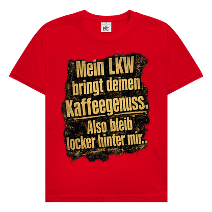 Herren Trucker T-Shirt – Mein LKW bringt deinen Kaffeegenuss