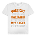 Herren Trucker T-Shirt. Vorsicht Hungriger LKW-Fahrer.