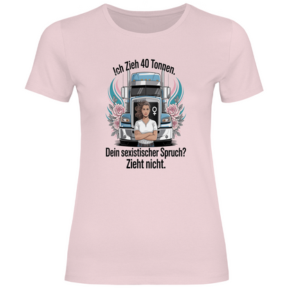 Damen Trucker T-Shirt – Bequemer Style für unterwegs