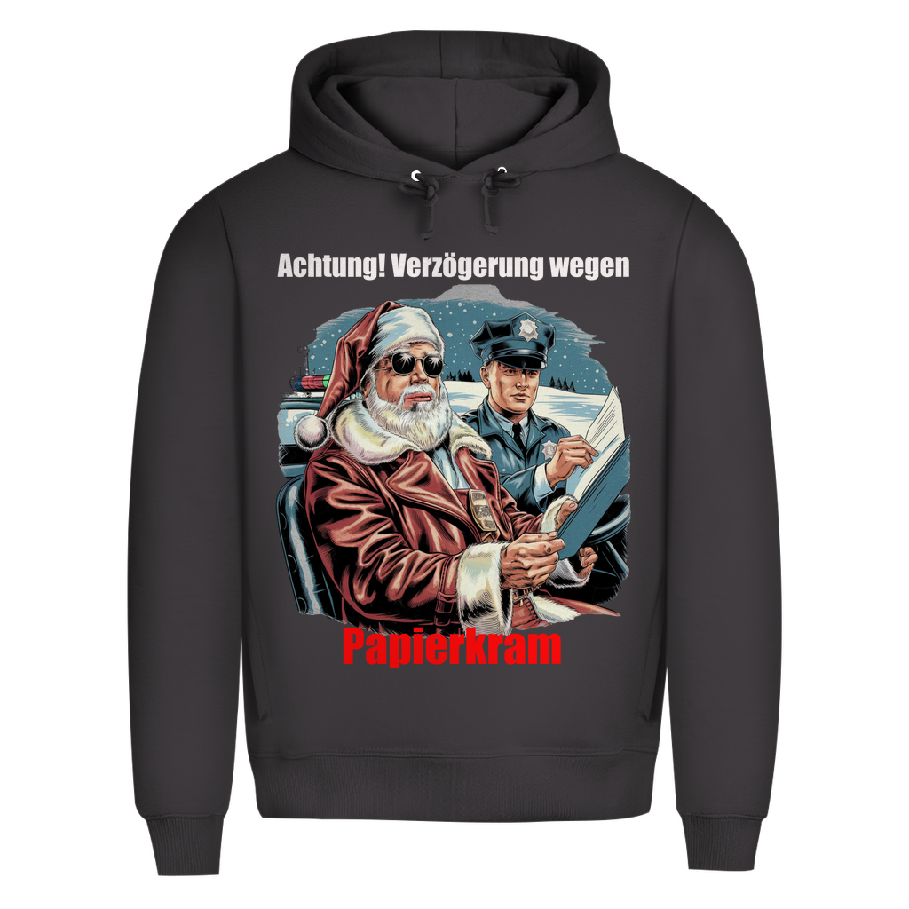 Herren Premium Bio  Kapuzenpullover Papierkram