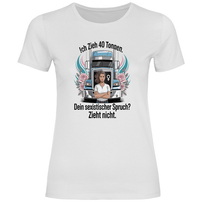 Damen Trucker T-Shirt – Bequemer Style für unterwegs