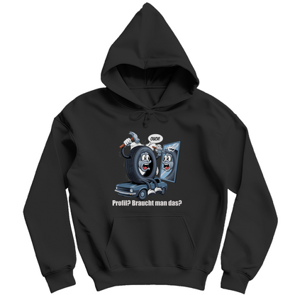 Herren Kapuzenpullover  Ouch! – Wenn der Reifen’s selbst versucht
