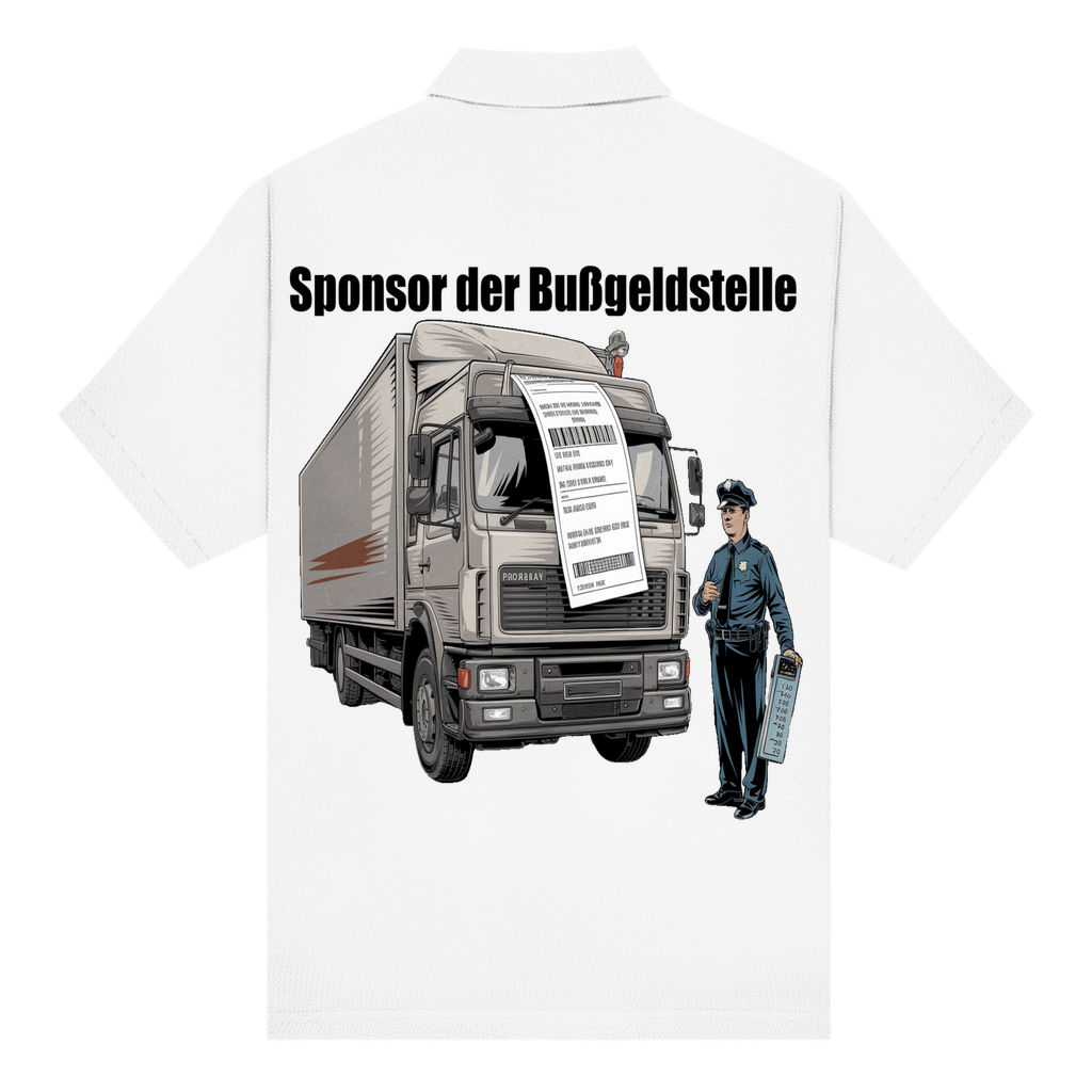 Sponsor der Bußgeldstelle – Unisex Poloshirt
