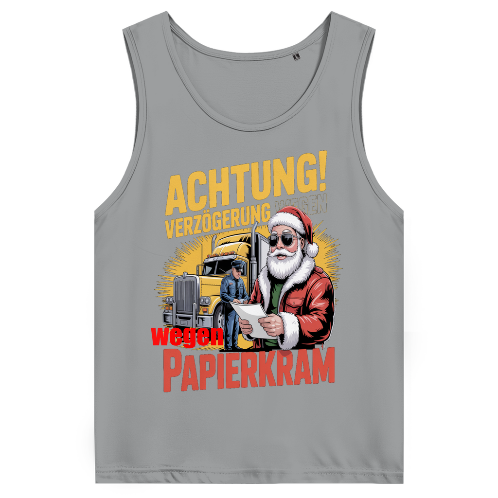 Herren Premium Bio Trägershirt „Papierkram“