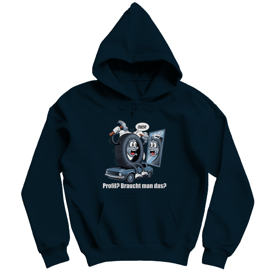 Herren Kapuzenpullover  Ouch! – Wenn der Reifen’s selbst versucht