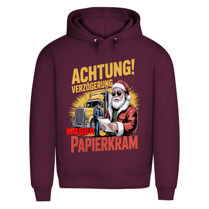 Herren Premium Bio  Kapuzenpullover Papierkram