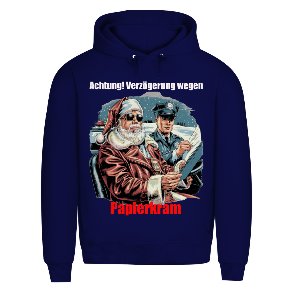Herren Premium Bio  Kapuzenpullover Papierkram
