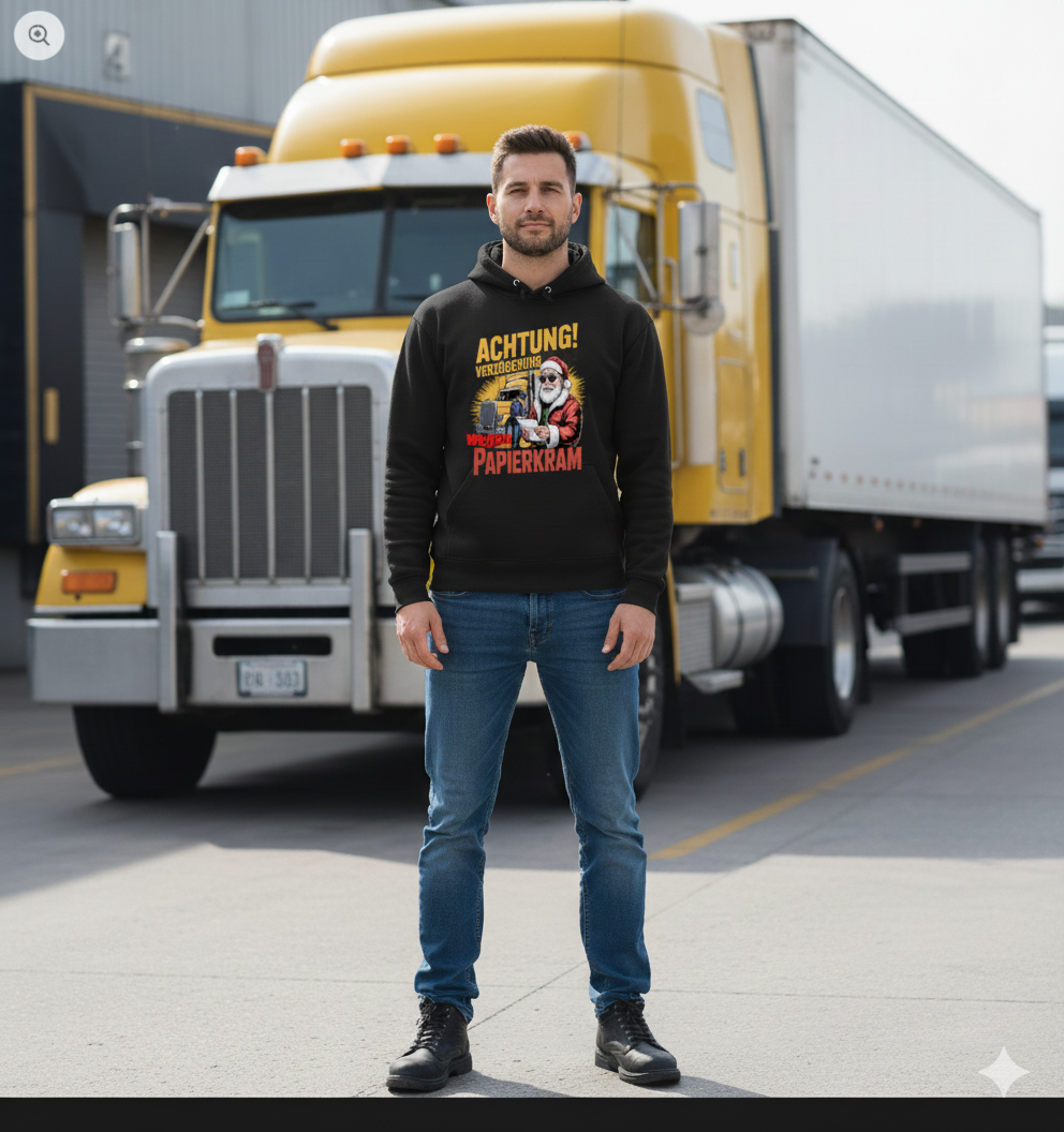 Herren Premium Bio  Kapuzenpullover Papierkram