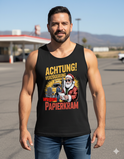 Herren Premium Bio Trägershirt „Papierkram“