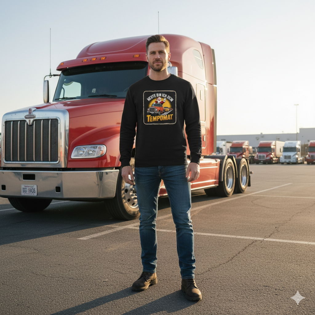 Trucker-Sweatshirt – klassischer Komfort für echte Straßenkönige!