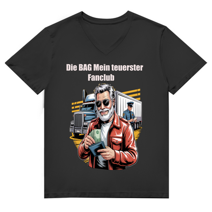 Herren Premium Bio V-Neck T-Shirt BAG Fanclub