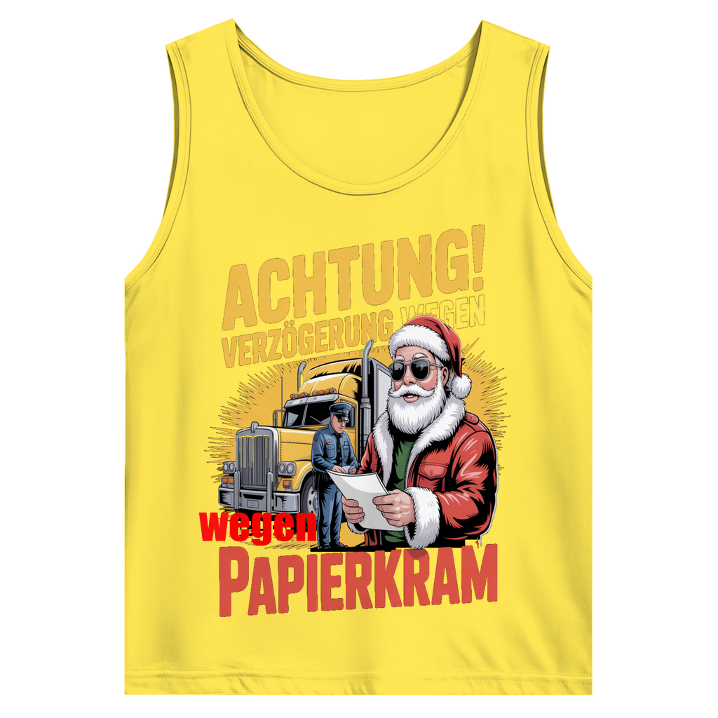 Herren Trägershirt „Papierkram“