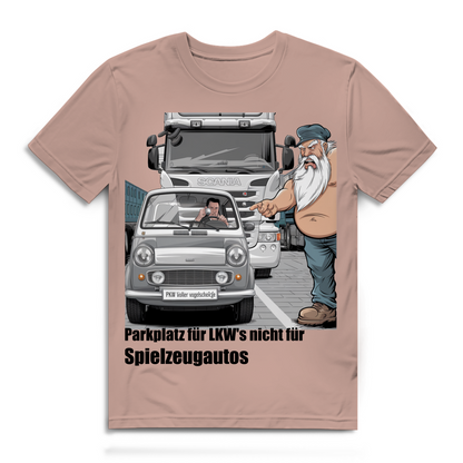 Herren Premium Bio T-Shirt „Park besser, Kleiner.“