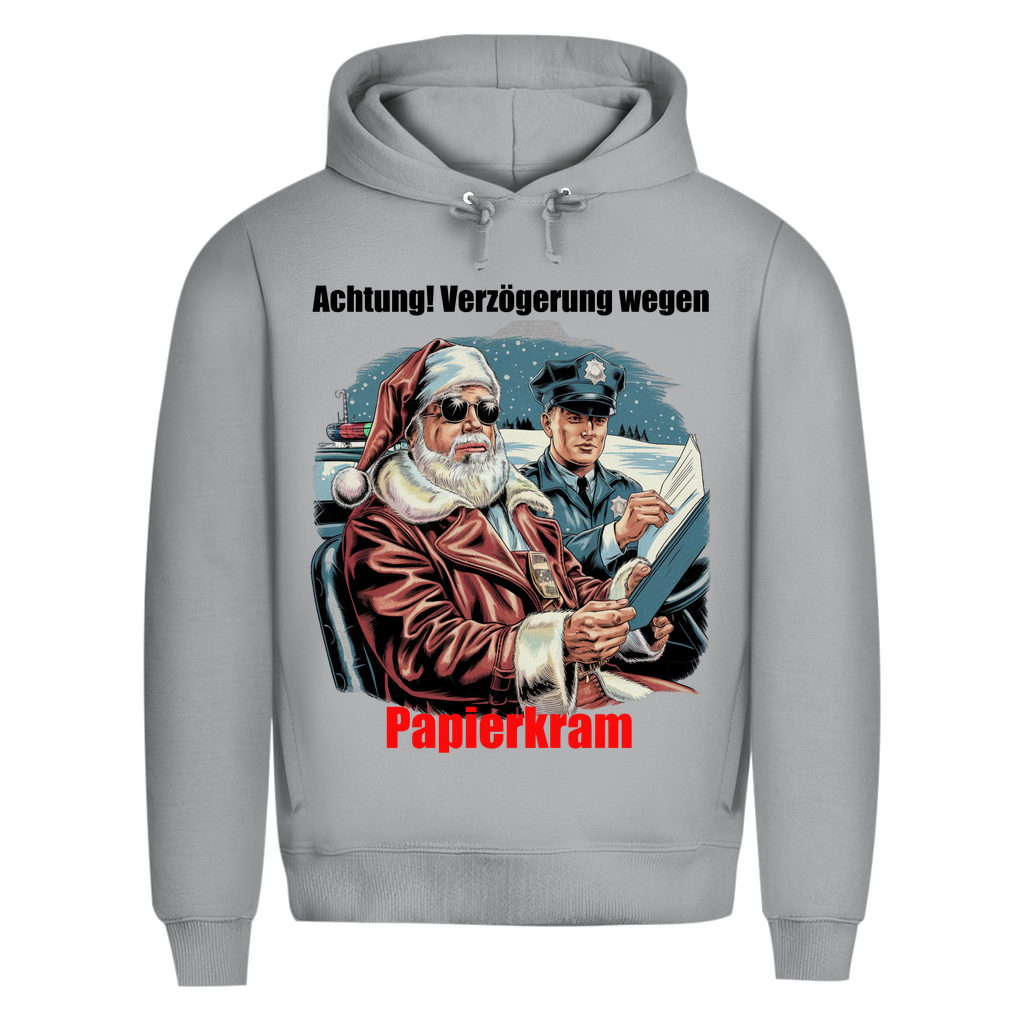 Herren Premium Bio  Kapuzenpullover Papierkram