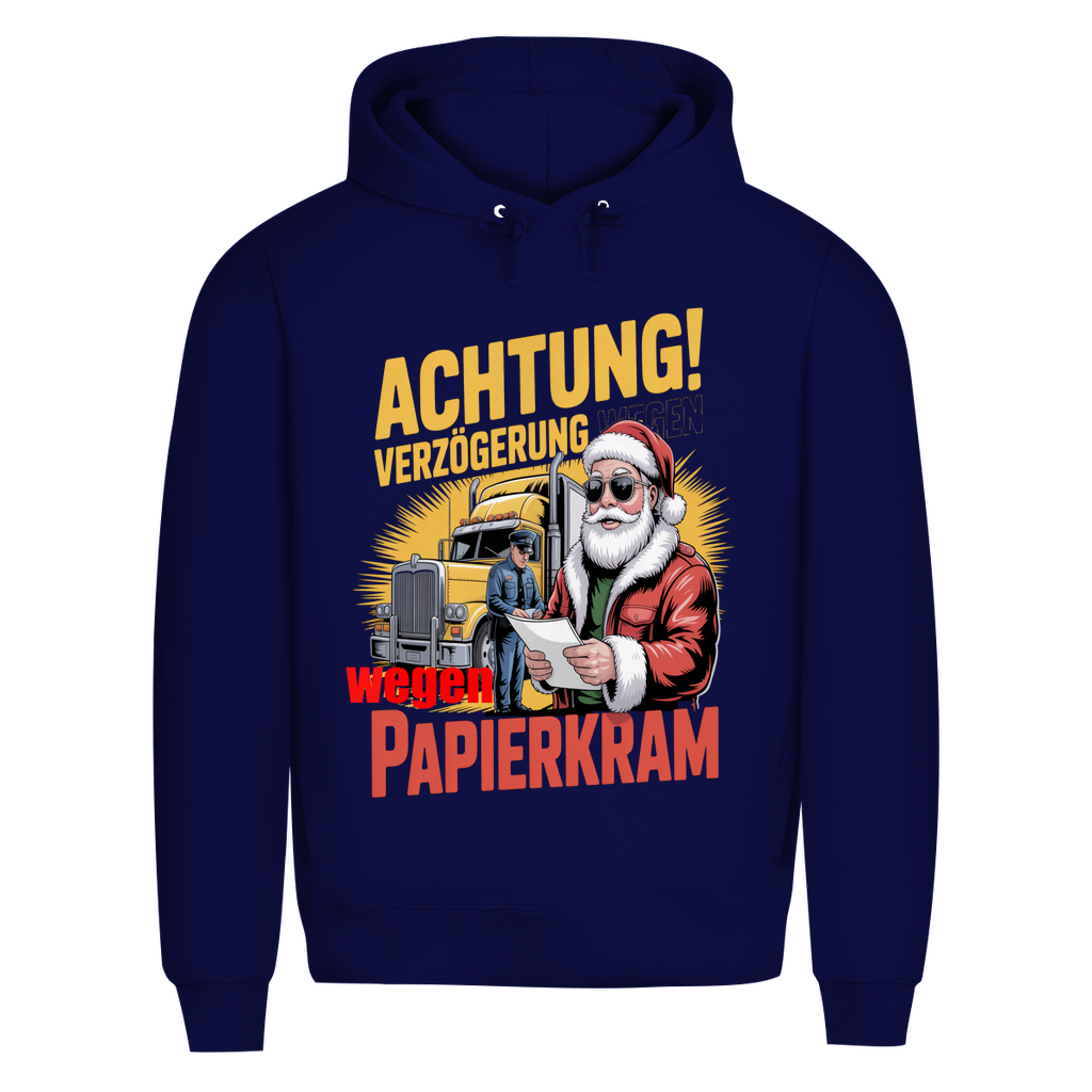 Herren Premium Bio  Kapuzenpullover Papierkram