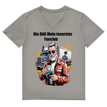 Herren Premium Bio V-Neck T-Shirt BAG Fanclub