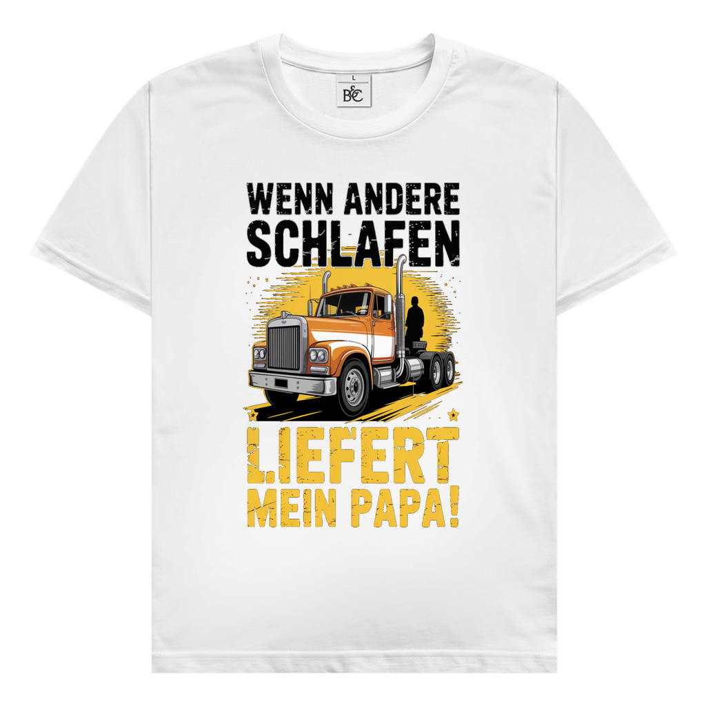 T-Shirt: „Mein Papa liefert”